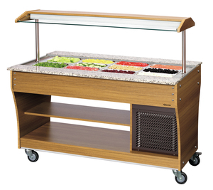 Carro buffet, frío, 4x 1/1 GN