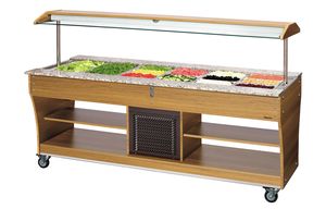 Carro buffet, frío, 6x 1/1 GN