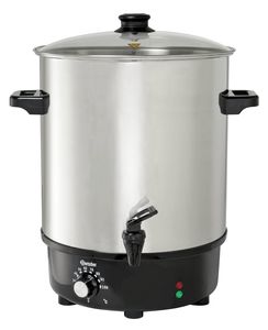 Mulled wine pot, bl.w. canner 30L, SS