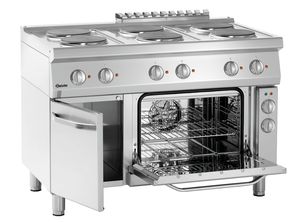 Cocina eléctrica 700, B1200, 6PL, EBO