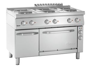 Cocina eléctrica 700, B1200, 6PL, EBO