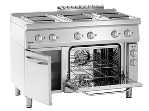 Cocina eléctrica 700, B1200, 6PL, EBO