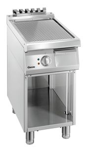 Grillplaat 700, B400, geribbeld