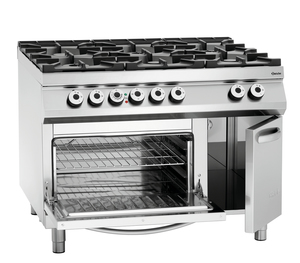 Cocina a gas 6F, HE 2/1GN, NS