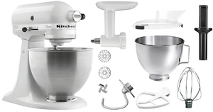 KitchenAid 5K45SSEWH, bla, 4,28L