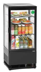 Vitrina refrigeradora 78L, negro