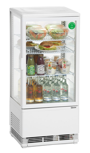 Vitrina refrigeradora 78L, blanco