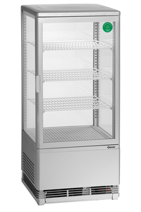 Vitrina refrigeradora 78L, plateado