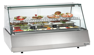 Vitrina refrigerada 3/1 GN, plana