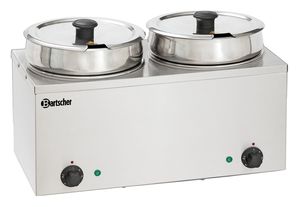 Bain Marie Hotpot, 2x Topf, 6,5 L