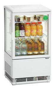 Vitrina refrigeradora 58L, blanca