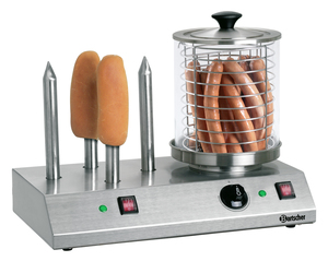 Hot-Dog-Gerät, 4 Toaststangen